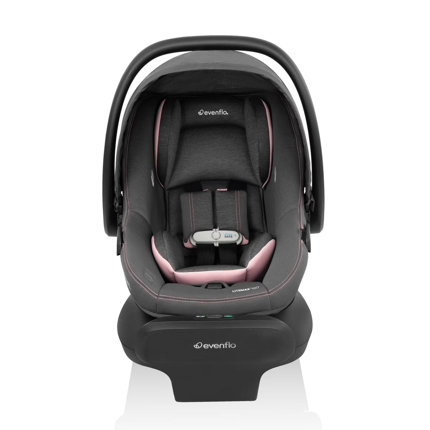 Litemax NXT Rear-Facing Lightweight Preemie and Infant Car Seat 3-30Lbs with Sensorysoothe. Easy Install with Base (Agate)