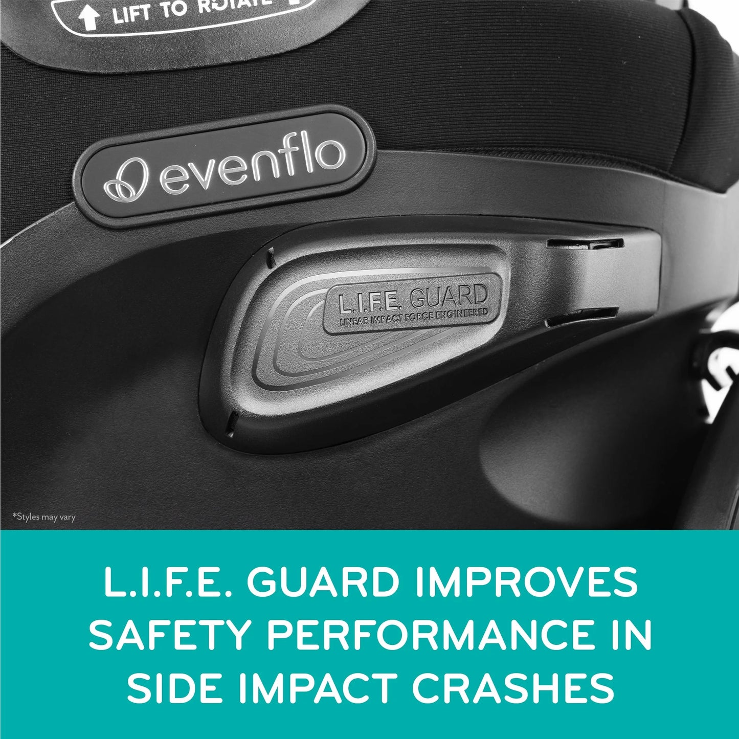 Revolve360 Extend All-In-One Rotating Car Seat with Quick Clean Cover (Rockland Green)