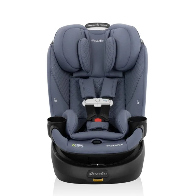 Gold Revolve360 Slim 2-In-1 Rotational Car Seat with Sensorsafe, Flint Gray