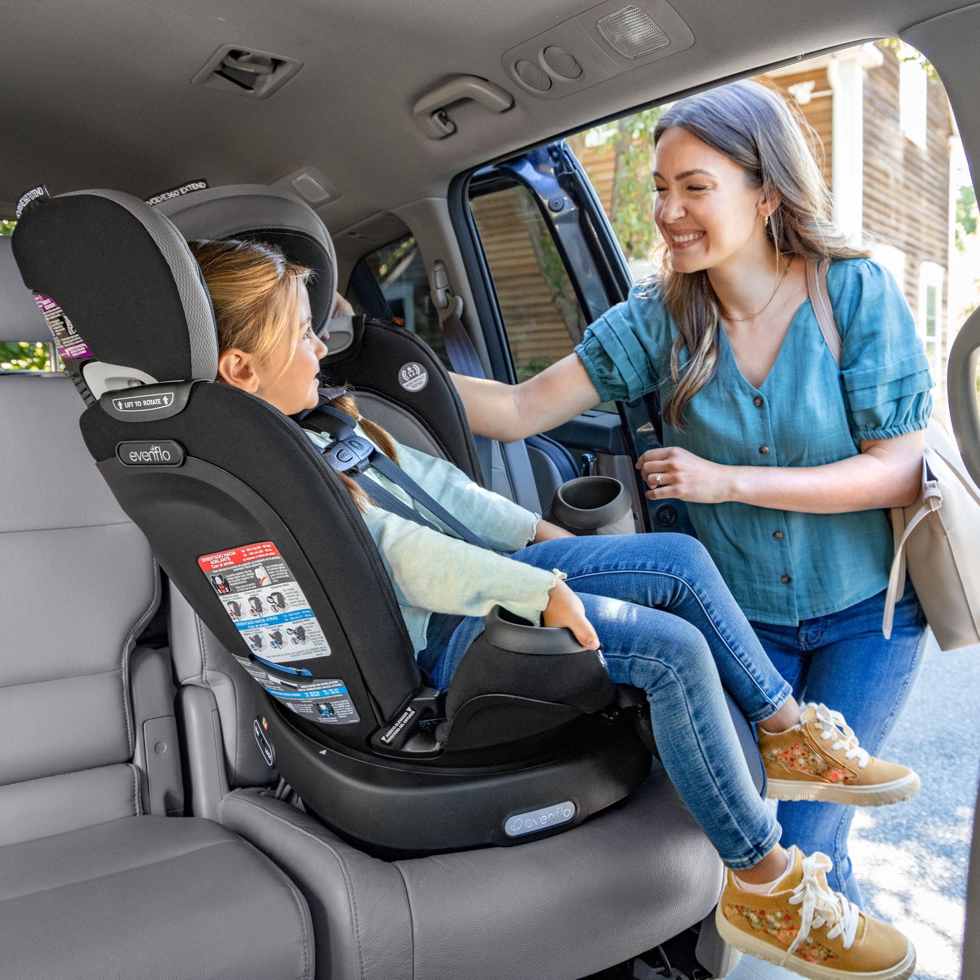 Revolve360 Extend All-In-One Rotational Car Seat with Quick Clean Cover (Rockland Green)