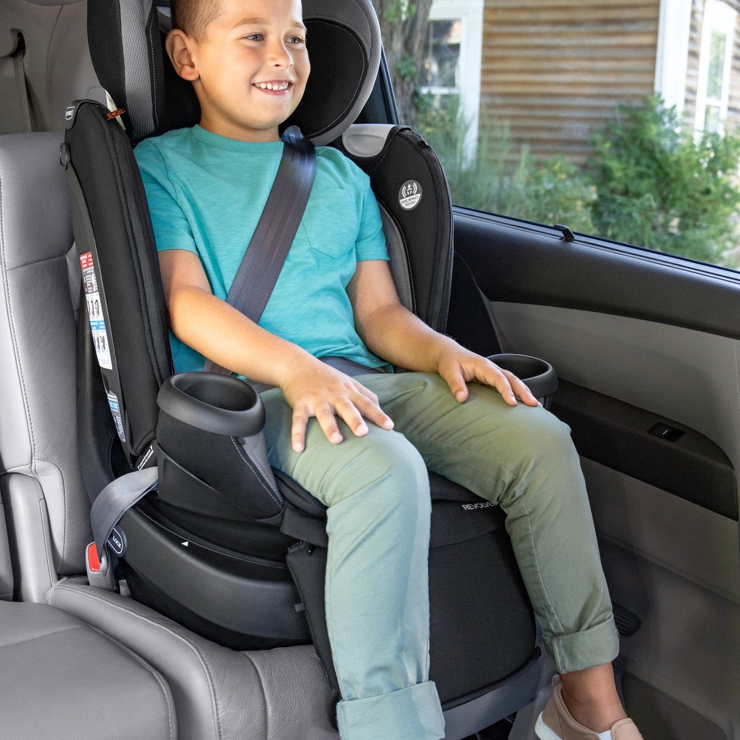 Revolve360 Extend All-In-One Rotational Car Seat with Quick Clean Cover (Rockland Green)