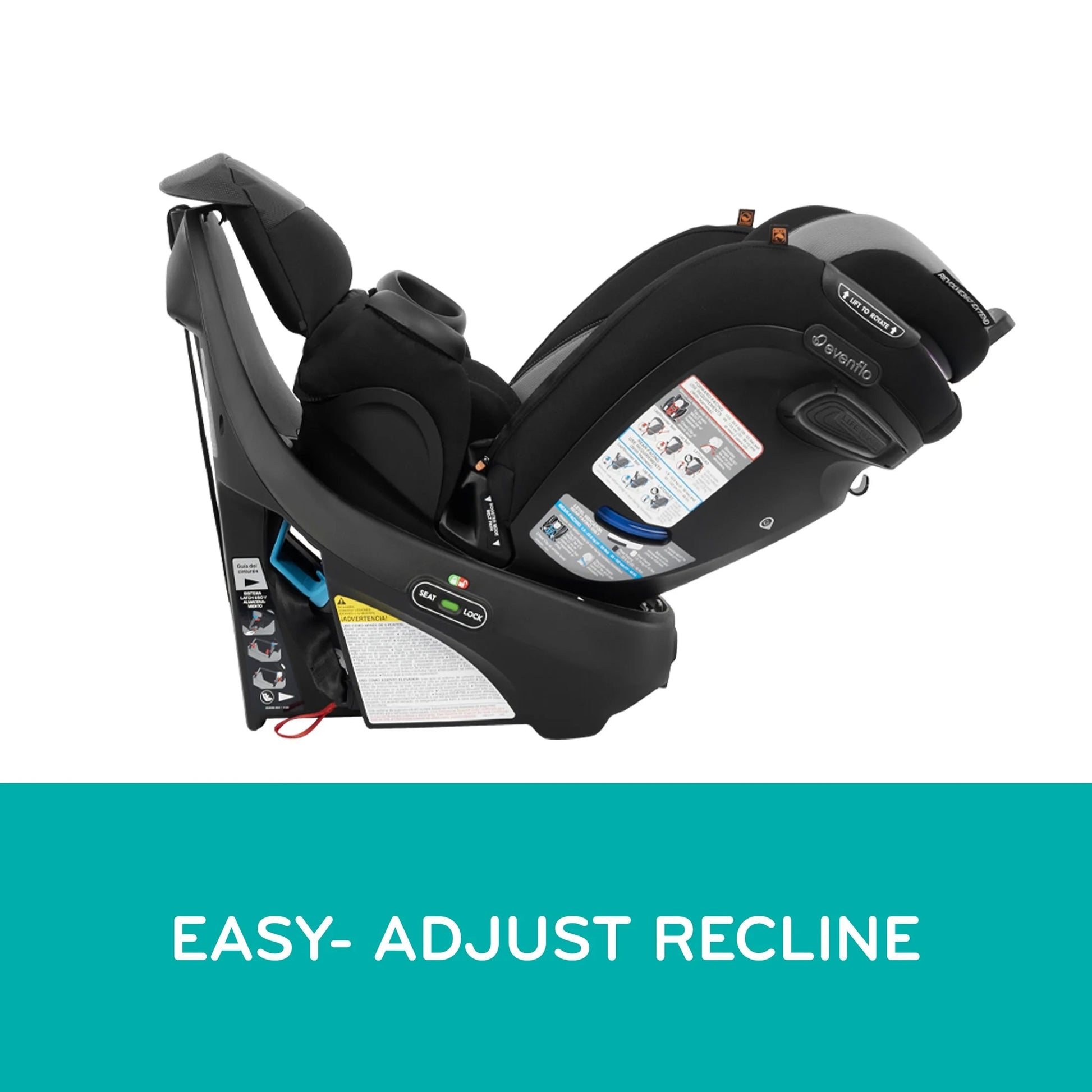 Revolve360 Extend All-In-One Rotating Car Seat with Quick Clean Cover (Rockland Green)