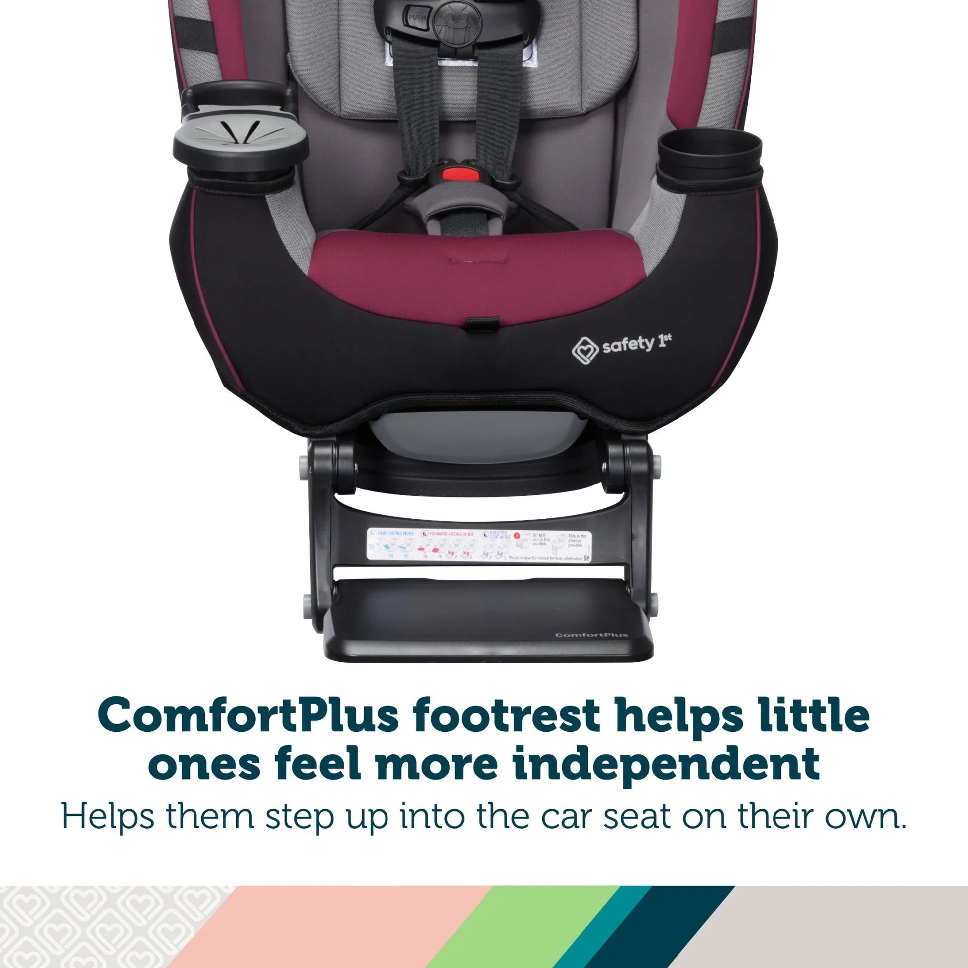 Grow and Go Extend N Ride LX All in One Convertible Infant & Toddler Car Seat, Black Pepper