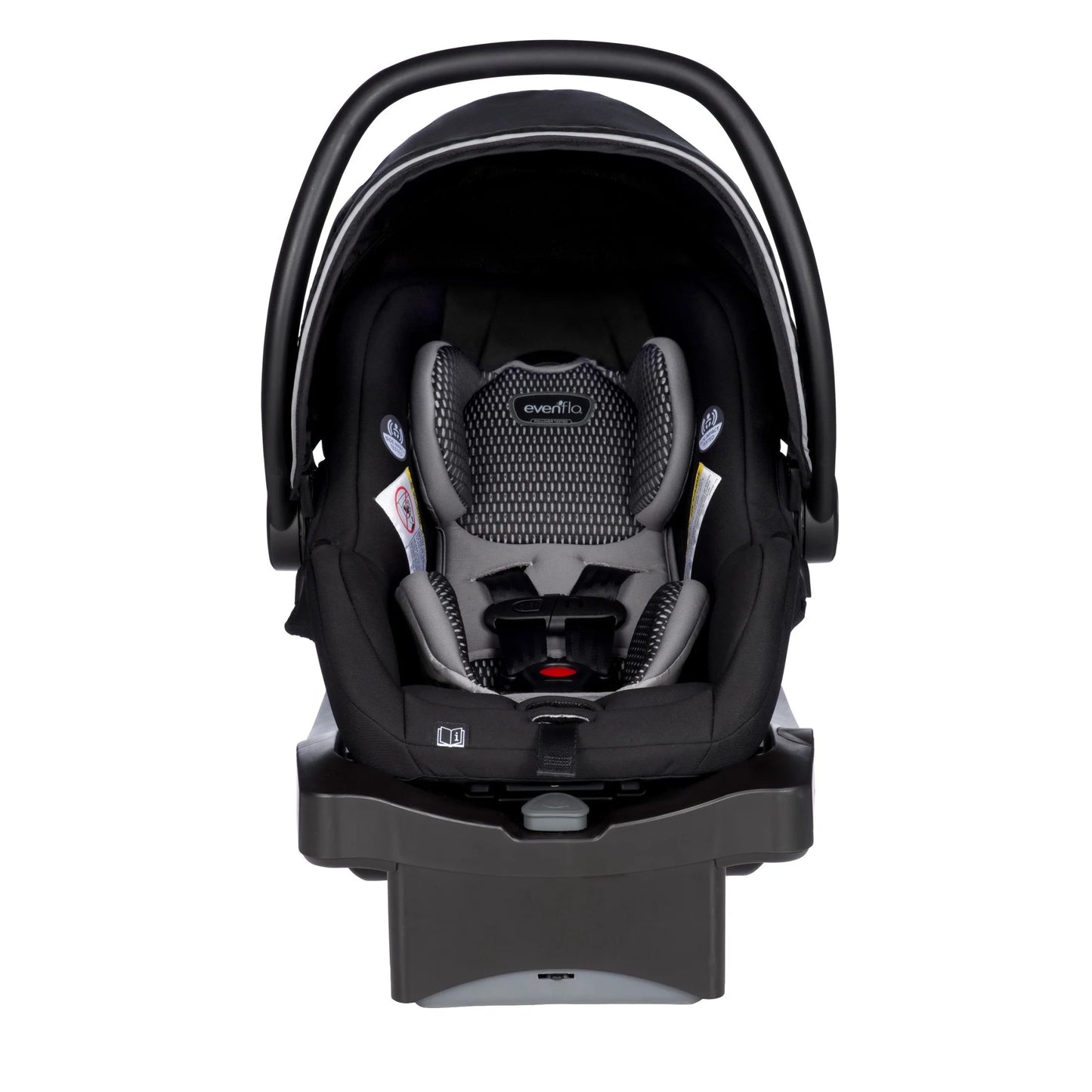 Litemax DLX Infant Car Seat with Freeflow Fabric and Safezone Load Leg Base (Olympus Black)