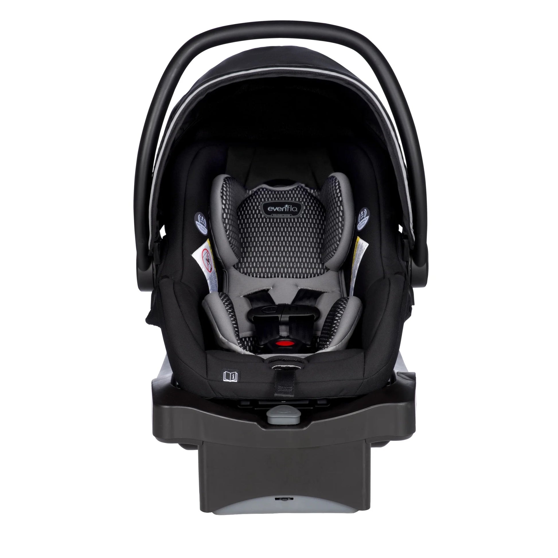 Litemax DLX Infant Car Seat with Freeflow Fabric and Safezone Load Leg Base (Olympus Black)