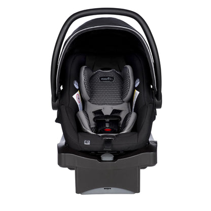 Litemax DLX Infant Car Seat with Freeflow Fabric and Safezone Load Leg Base (Olympus Black)