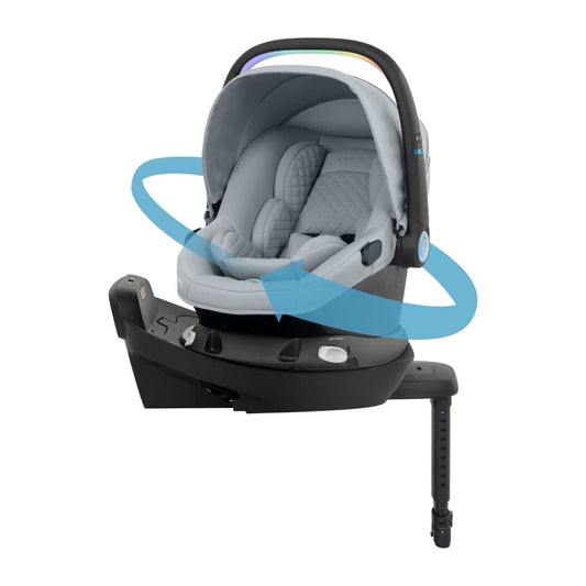 Revolve180 Litemax NXT Rotational Infant Car Seat with Sensorysoothe and with Accessory Load Leg (Quartz)