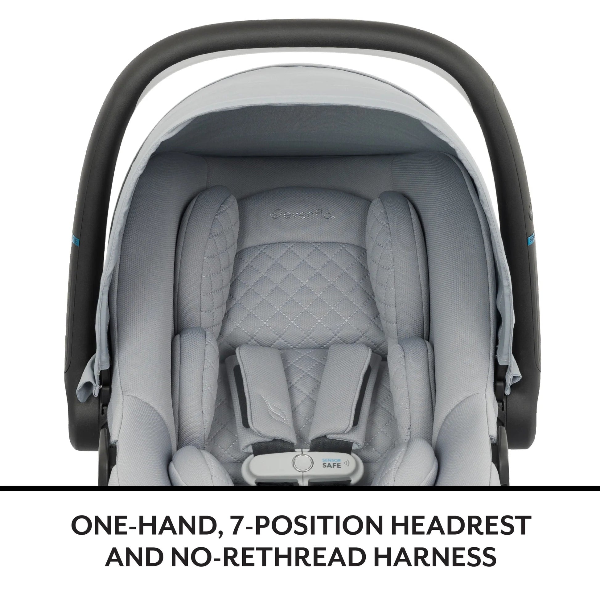 Litemax NXT Rear-Facing Lightweight Preemie and Infant Car Seat 3-30Lbs with Sensorysoothe. Easy Install with Base (Agate)