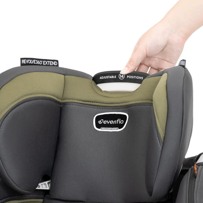 Revolve360 Extend All-In-One Rotational Car Seat with Quick Clean Cover (Rockland Green)