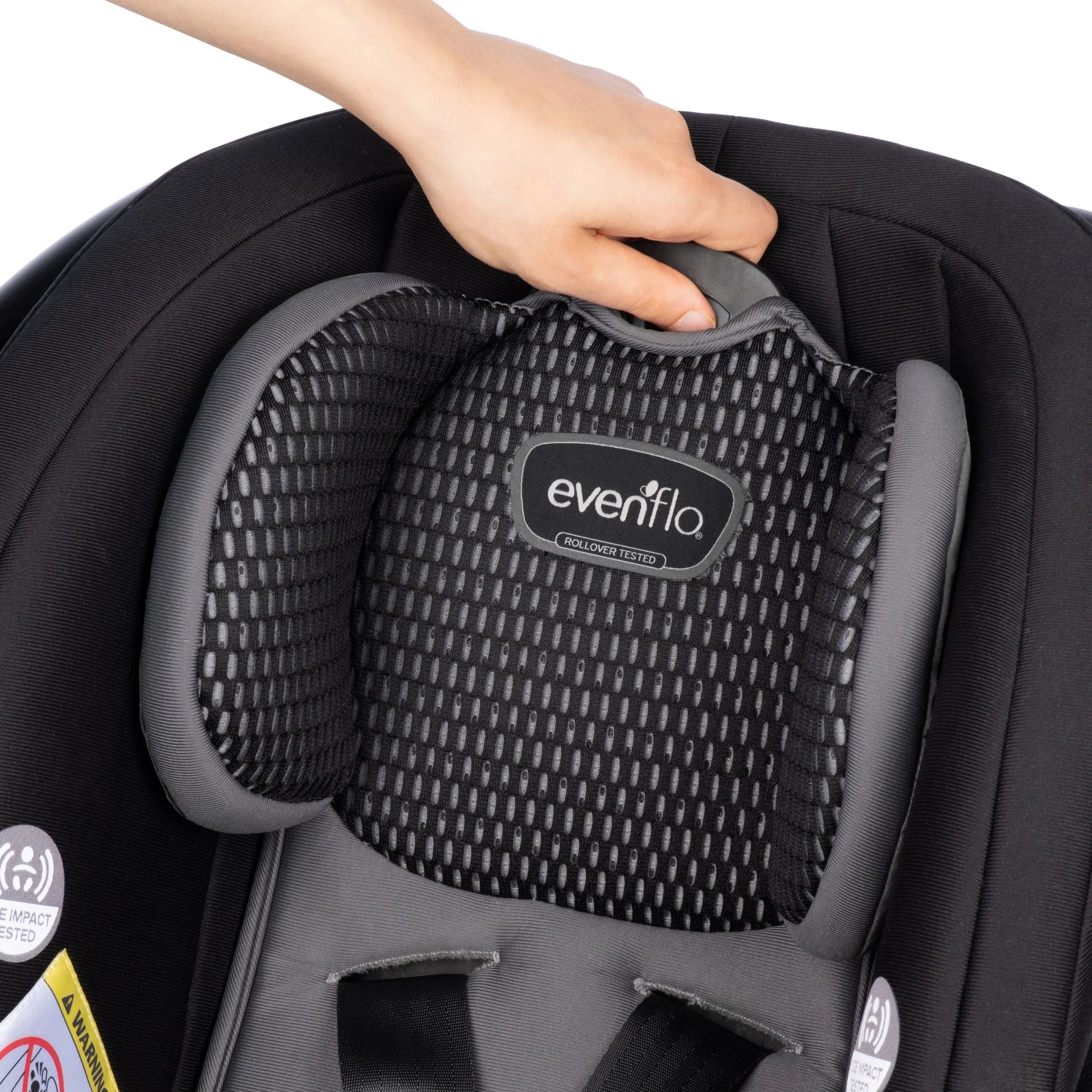 Litemax DLX Infant Car Seat with Freeflow Fabric and Safezone Load Leg Base (Olympus Black)