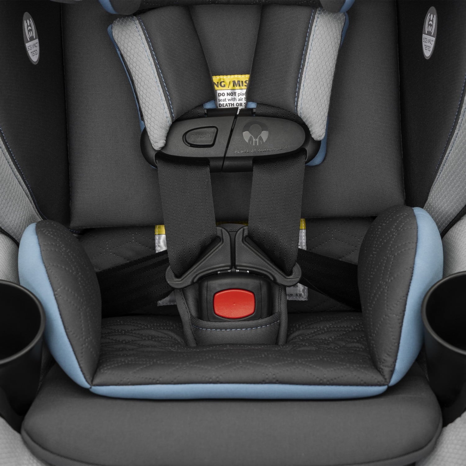 Revolve360 Slim 2-In-1 Rotational Car Seat with Quick Clean Cover (Stow Blue)