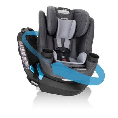 REO by Revolve360 Rotating 2-In-1 Convertible Car Seat, 360 Degrees, Infant to Toddler, Forward and Rear Facing, Compact Design, One-Time Install (Holden)