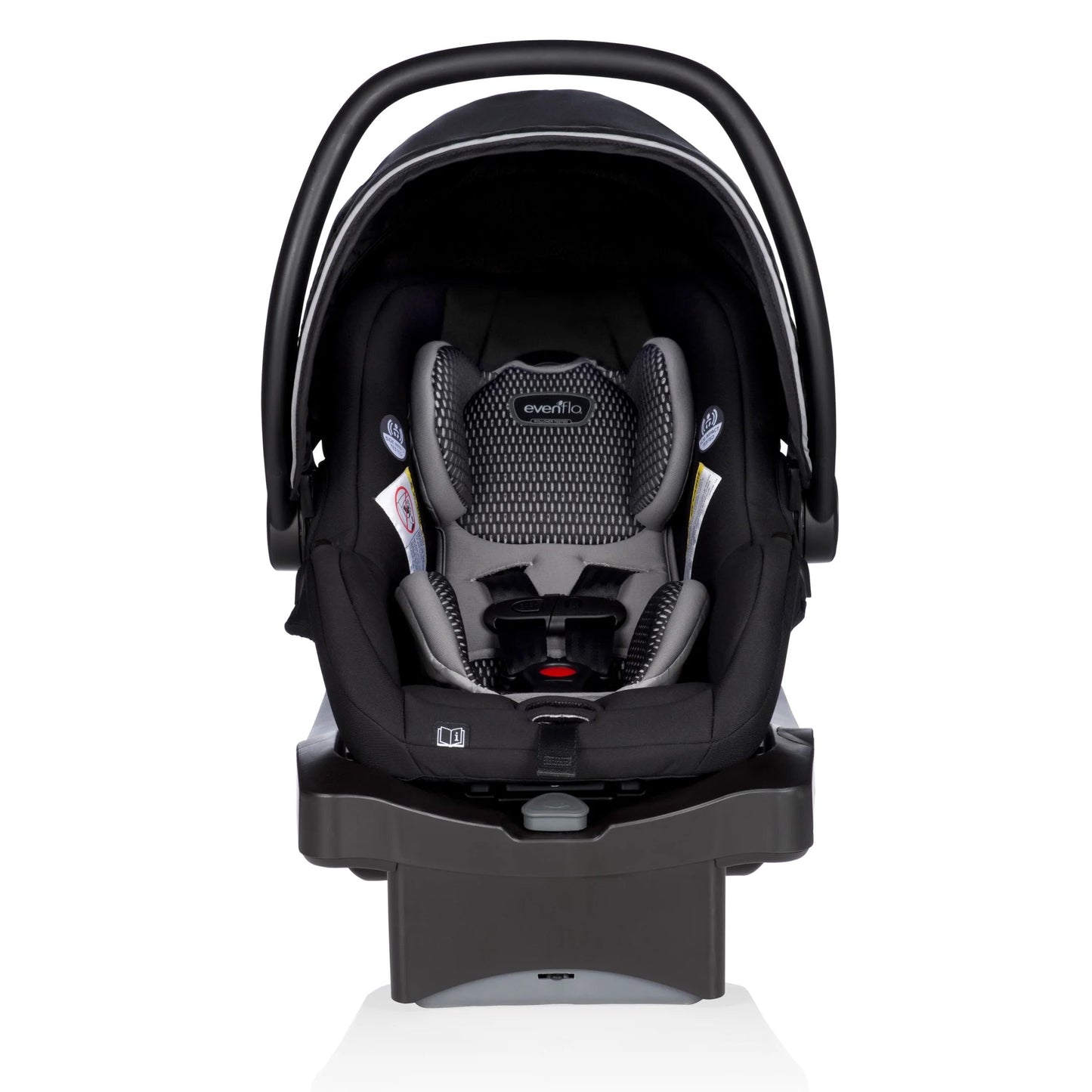 Litemax DLX Infant Car Seat with Freeflow Fabric and Safezone Load Leg Base (Olympus Black)