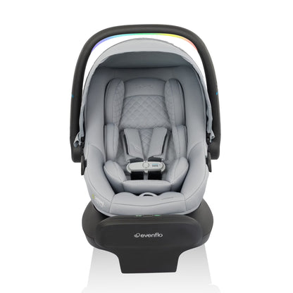 Litemax NXT Rear-Facing Lightweight Preemie and Infant Car Seat 3-30Lbs with Sensorysoothe. Easy Install with Base (Agate)