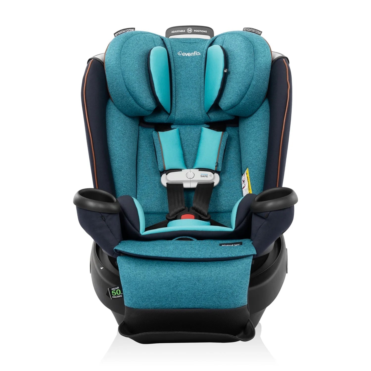 Gold Revolve360 Extend All-In-One Rotational Car Seat with Sensorsafe (Sapphire)