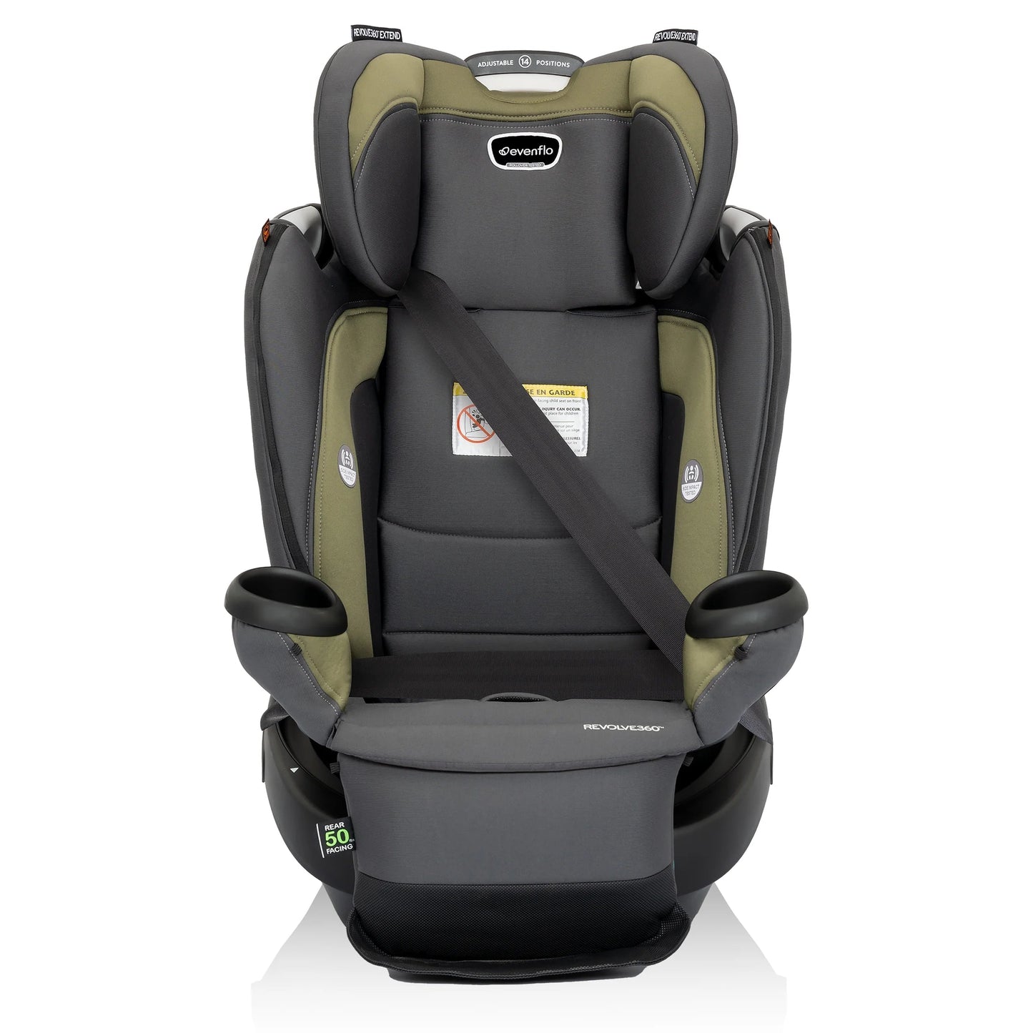 Revolve360 Extend All-In-One Rotational Car Seat with Quick Clean Cover (Rockland Green)