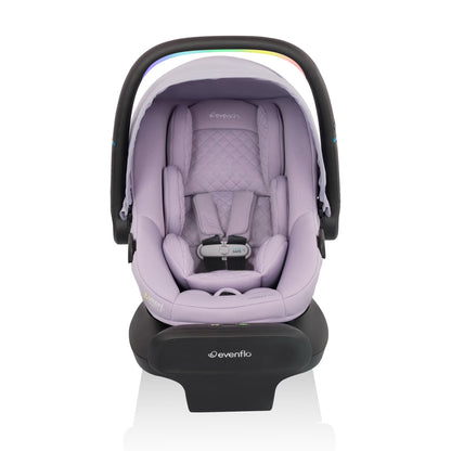 Litemax NXT Rear-Facing Lightweight Preemie and Infant Car Seat 3-30Lbs with Sensorysoothe. Easy Install with Base (Agate)