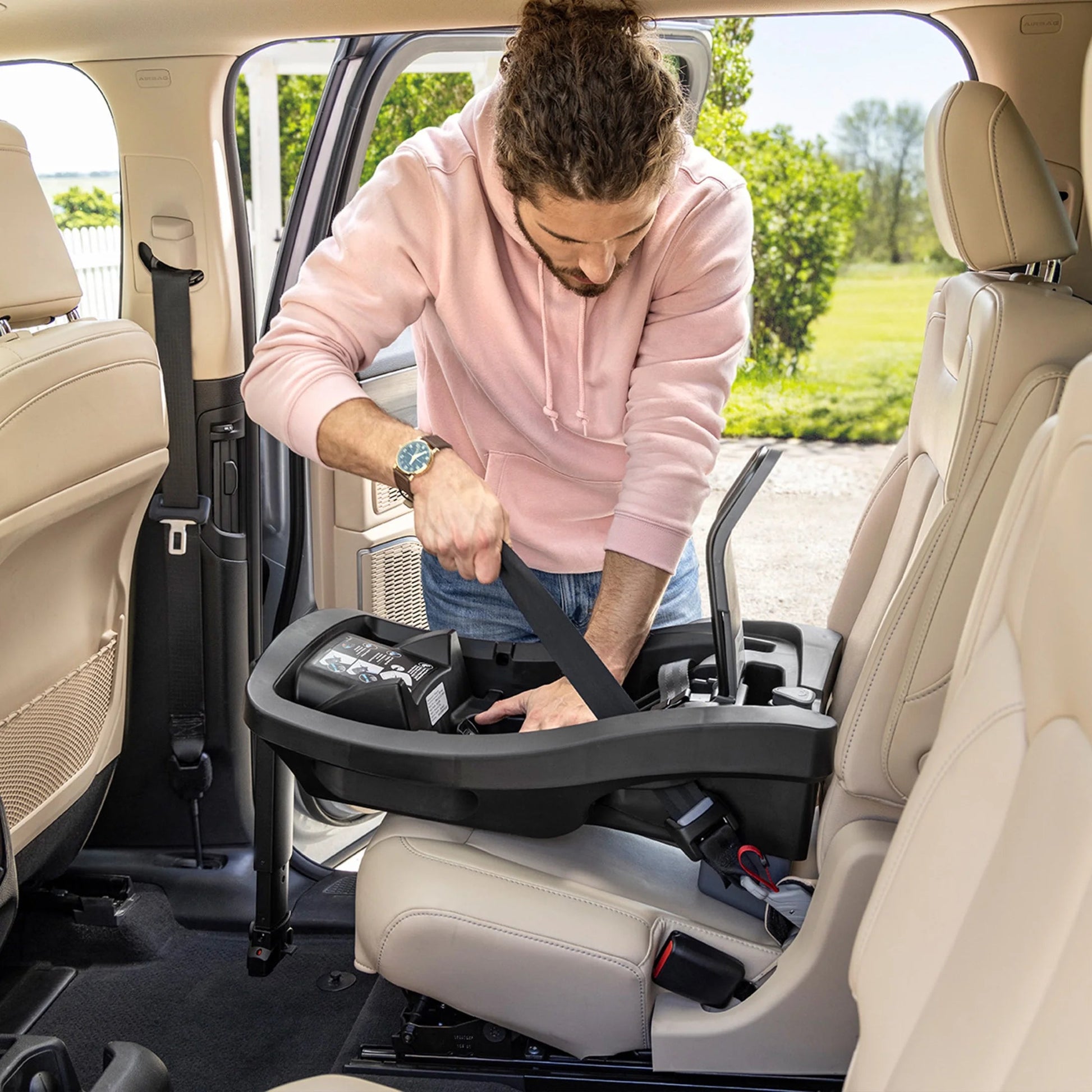 Litemax DLX Infant Car Seat with Freeflow Fabric and Safezone Load Leg Base (Olympus Black)