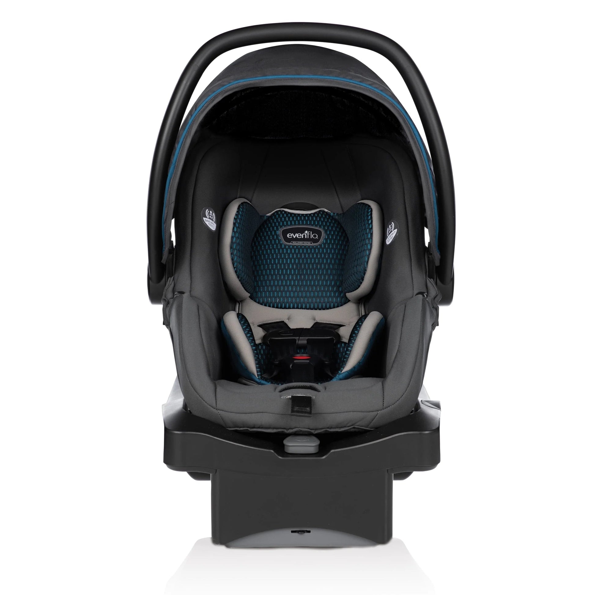 Litemax DLX Infant Car Seat with Freeflow Fabric and Safezone Load Leg Base (Olympus Black)