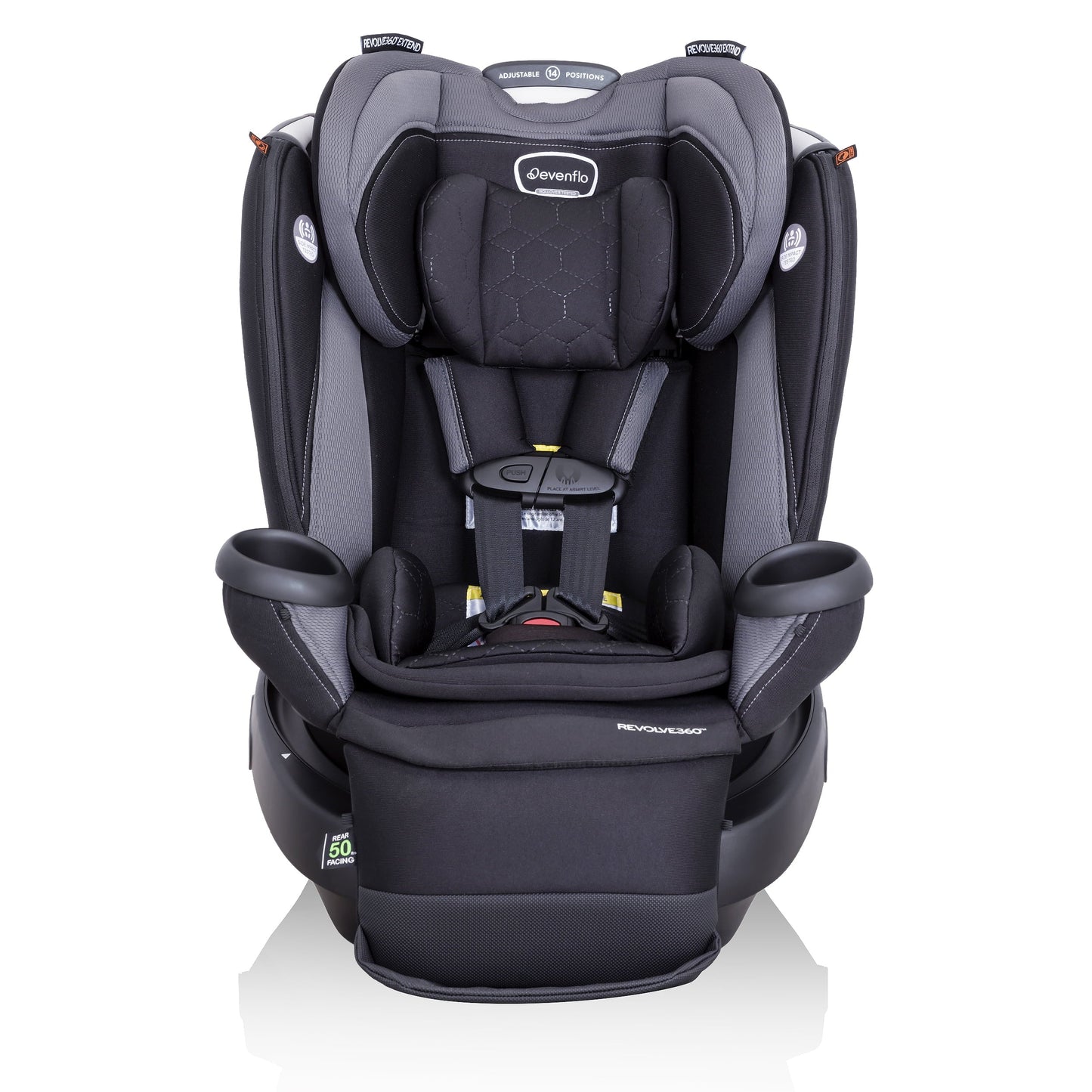 Revolve360 Extend All-In-One Rotational Car Seat with Quick Clean Cover (Revere Gray)