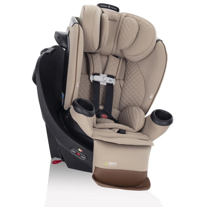 Revolve360 Extend All-In-One Rotational Car Seat with Green & Gentle Fabric (Travertine)