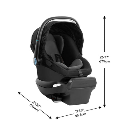 Shyft Intuiti+ Travel System Featuring Revolve180 Litemax NXT Preemie and Infant Car Seat with Sensorysoothe (Dubhan Black)